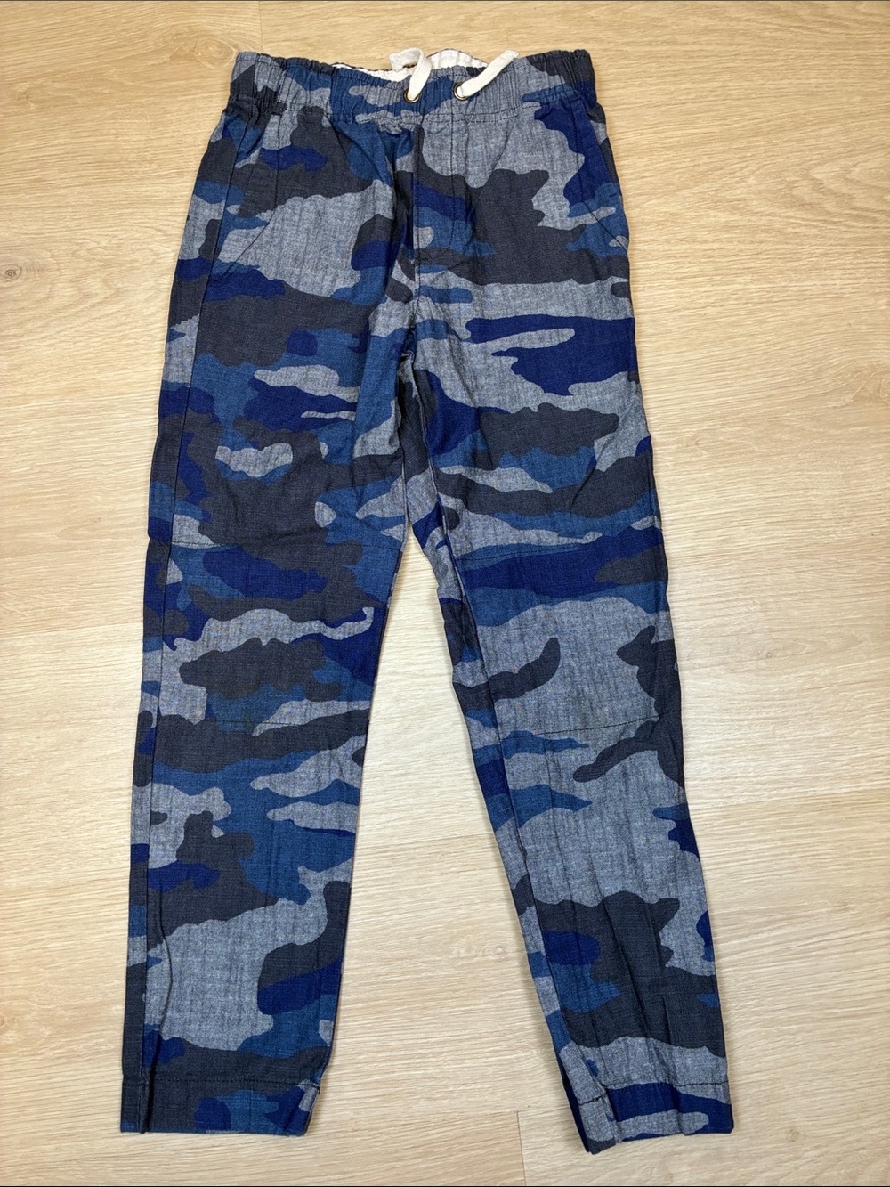 Crewcuts Blue & Gray Camo trousers